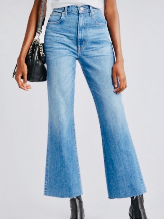 SLVRLAKE Denim - SLVRlake Frankie High Waist Distressed Crop Flare Jeans In Better Days Sz 31